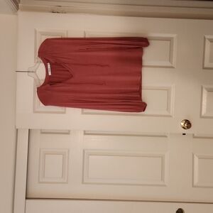 JustFab Pink Long Sleeve Top Size S